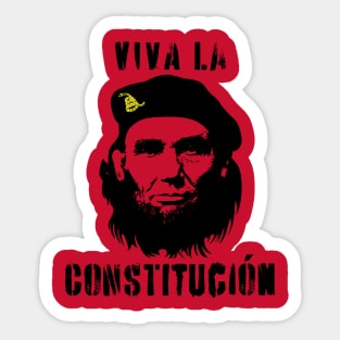 Viva La Constitucion Abraham Lincoln Che Guevara design Sticker